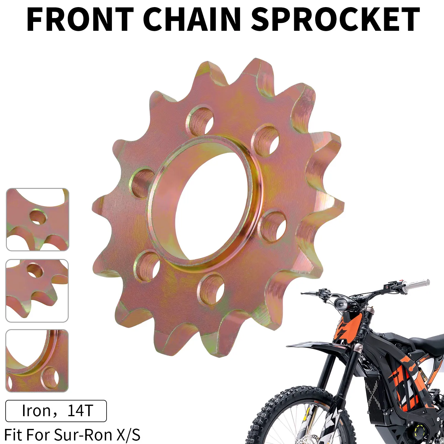 For Sur-Ron Sur Ron Surron X S Light Bee Off-Road Electric Vehicle Cross-country Bike Motorcycle 14T Front Chain Sprocket
For Sur-Ron Sur Ron Surron X S Light Bee Off-Road Electric Vehicle Cross-country Bike Motorcycle 14T Front Chain Sprocket