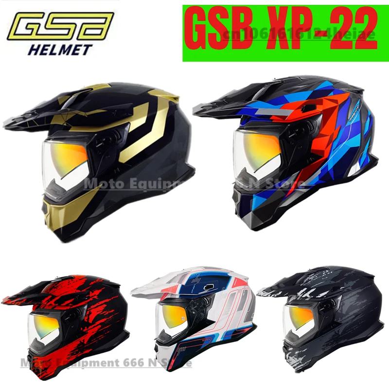 Original GSB XP-22 Professional Racing Helmets Motorcycle Full Face Modular Helmets ECE DOT Approved