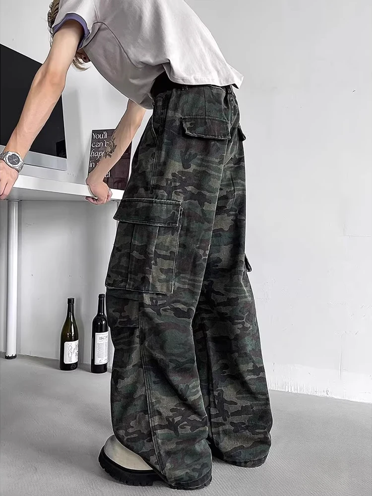 American High Street Style Loose Fit Camouflage Jeans Casual Versatile Autumn Men's Fashion Workwear Straight Leg Trousers
American High Street Style Loose Fit Camouflage Jeans Casual Versatile Autumn Men's Fashion Workwear Straight Leg Trousers