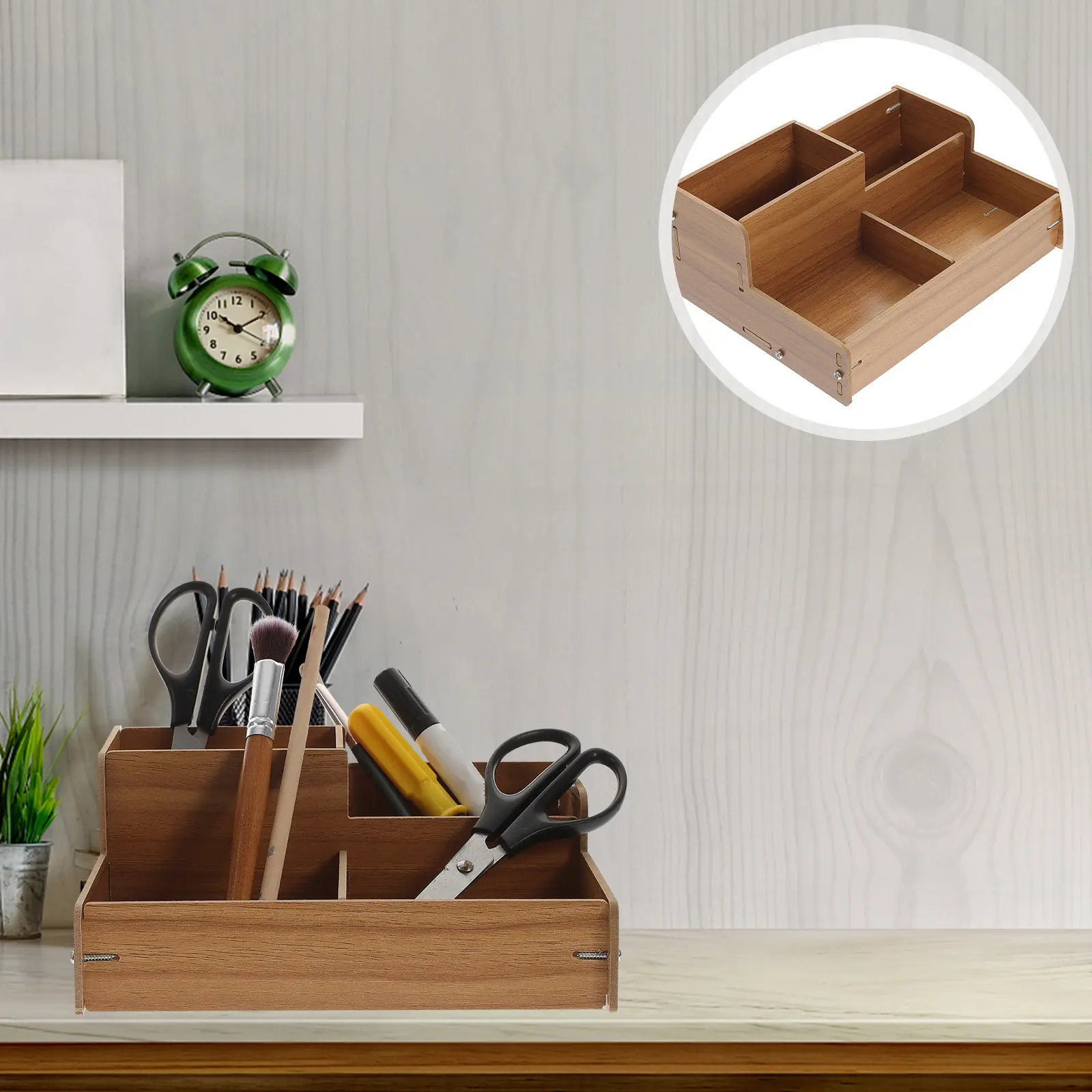 Wooden Desk Organizer Pen Holder Multi-Grid Stationery Box Desktop Storage Container Pencil Holder Office Supplies
Wooden Desk Organizer Pen Holder Multi-Grid Stationery Box Desktop Storage Container Pencil Holder Office Supplies