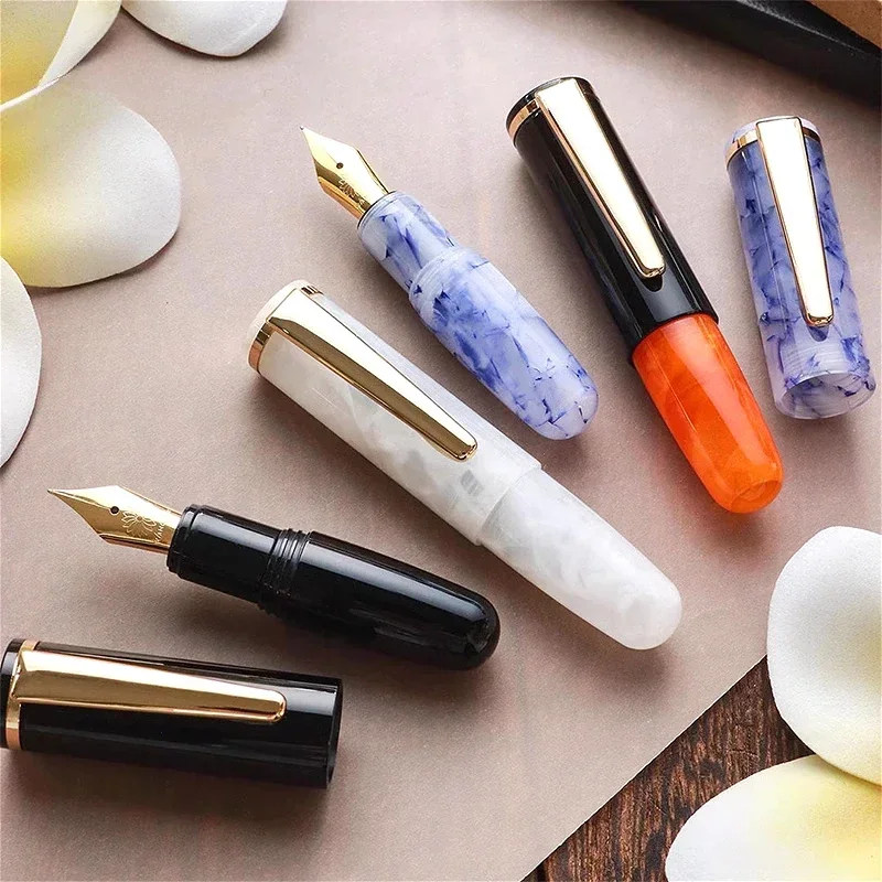 Cute Stationery YIHAN Acrylic Short Pocket Resin Fountain Pen EF F 0.38MM 0.5MM Nib,Writing Ink Pen for Business Office Gift Set
Cute Stationery YIHAN Acrylic Short Pocket Resin Fountain Pen EF F 0.38MM 0.5MM Nib,Writing Ink Pen for Business Office Gift Set