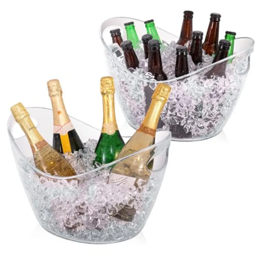 BARsics Large 3-Gallon Clear Plac Ice et Beverage Tub for Partiek of 2
BARsics Large 3-Gallon Clear Plac Ice et Beverage Tub for Partiek of 2