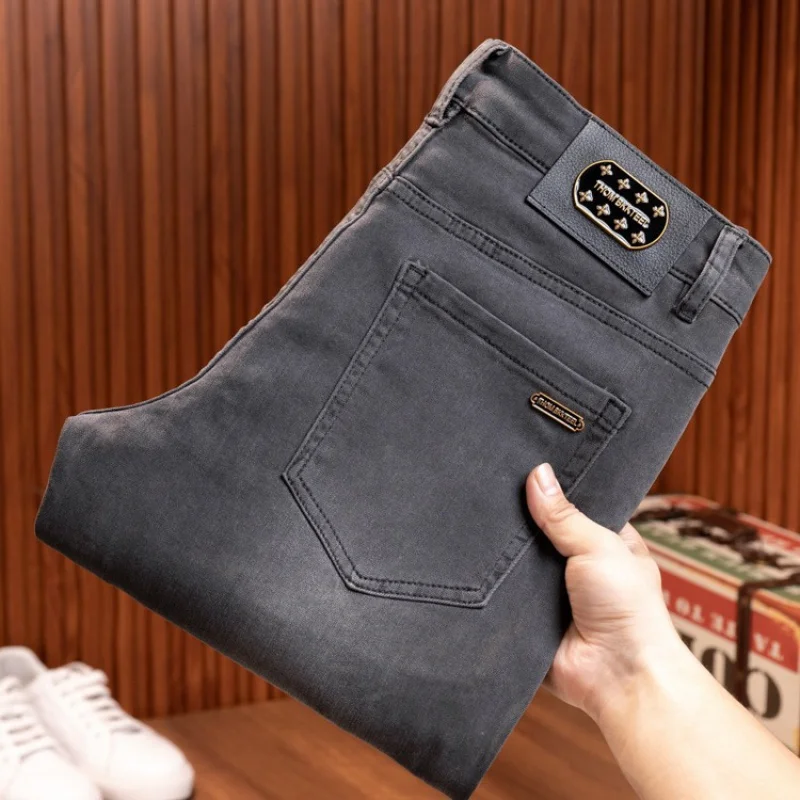 2024 Spring and Summer New High-End Business Jeans Men's Thin Pants Trendy Men's Clothing Youth All-Matching Slim-Fit Pants
2024 Spring and Summer New High-End Business Jeans Men's Thin Pants Trendy Men's Clothing Youth All-Matching Slim-Fit Pants