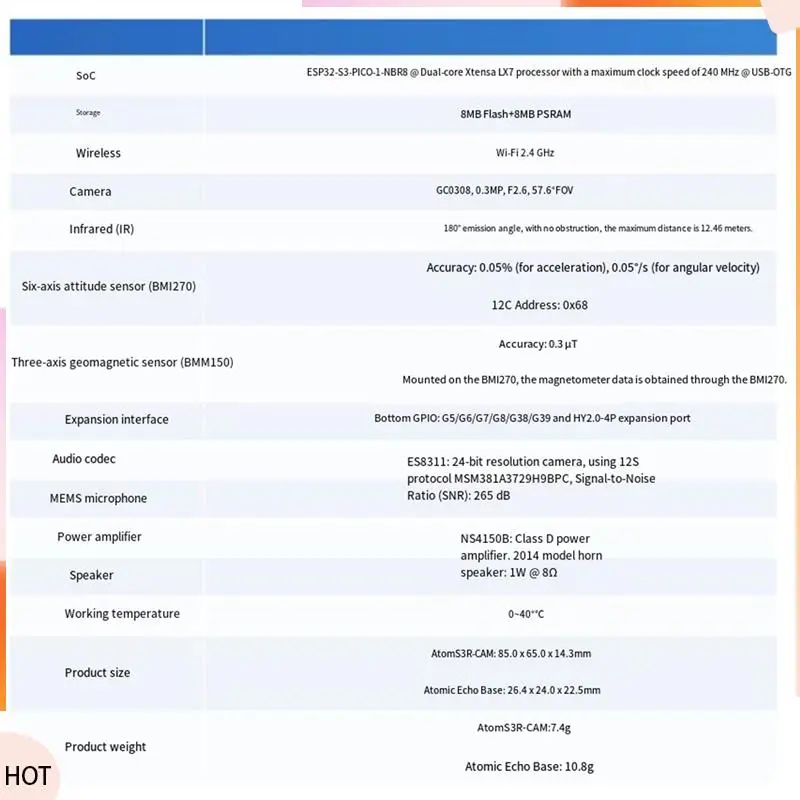 Новости Atoms3r-CAM AI Chatbot Kit ESP32-S3 Программируемый контроллер Голосовая база Визуальный помощник с камерой
Новости Atoms3r-CAM AI Chatbot Kit ESP32-S3 Программируемый контроллер Голосовая база Визуальный помощник с камерой