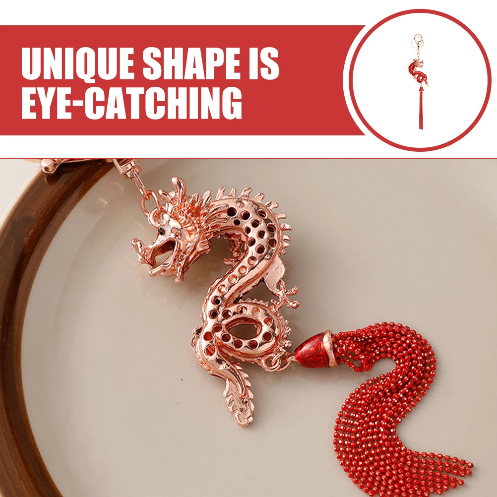 Stylish Dragon Zinc Alloy Rhinestone Durable Bag Pendant Pendant Key Ring Chinese New Year Hanging Bag Accessory
Stylish Dragon Zinc Alloy Rhinestone Durable Bag Pendant Pendant Key Ring Chinese New Year Hanging Bag Accessory