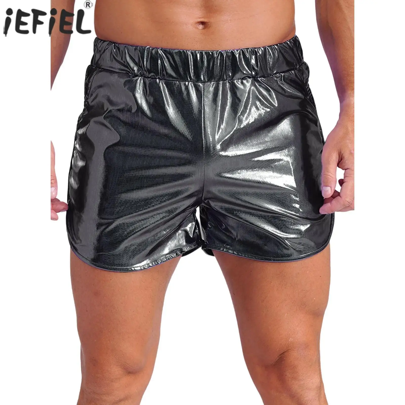 Men Metallic Booty Shorts Running Casual Short Elastic Waist Side Pockets Slim Fit Shorts Hot Pants for Bodybuilding Beachwear
Men Metallic Booty Shorts Running Casual Short Elastic Waist Side Pockets Slim Fit Shorts Hot Pants for Bodybuilding Beachwear