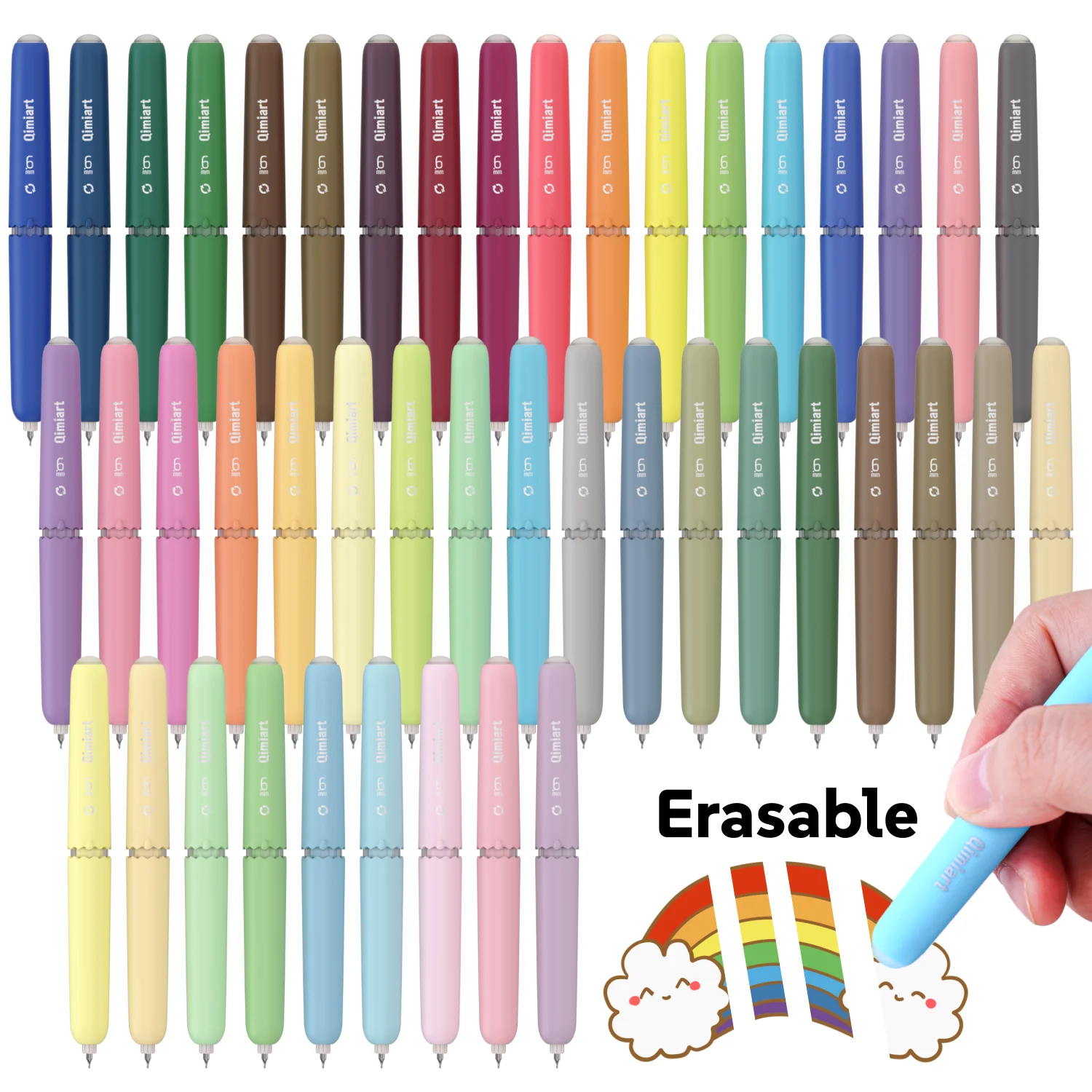 9/45 color Erasable Gel Pens, Rotary Retractable Fine Point Vibrant Color Selection,Cute Eggshell Design,Erasable Ink Stationery
9/45 color Erasable Gel Pens, Rotary Retractable Fine Point Vibrant Color Selection,Cute Eggshell Design,Erasable Ink Stationery