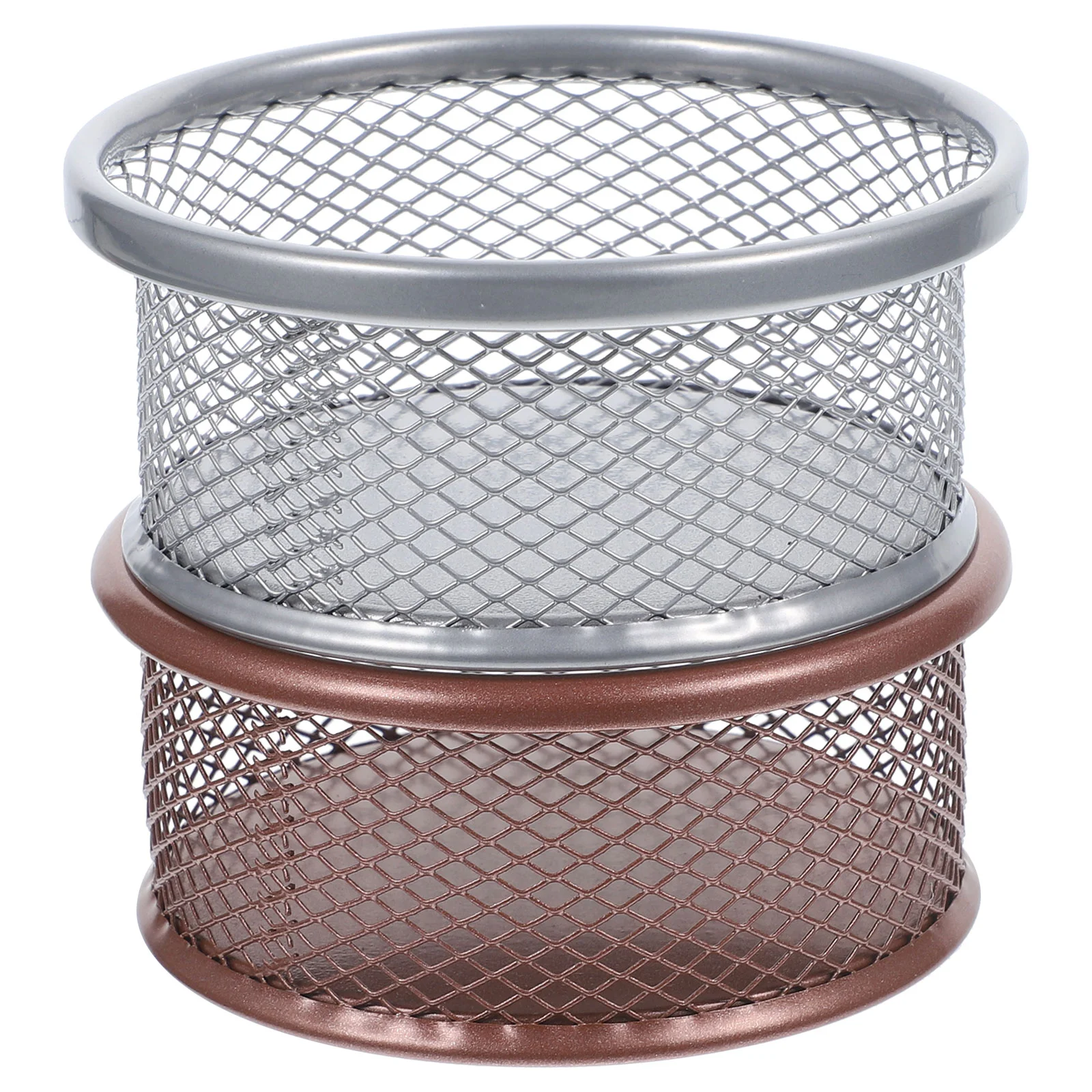 2 Pcs Metal Pen Holder Paper Clip Container Storage Desk ganizer Rose Gold Silver Mesh Stackable Space Saving Office
2 Pcs Metal Pen Holder Paper Clip Container Storage Desk ganizer Rose Gold Silver Mesh Stackable Space Saving Office