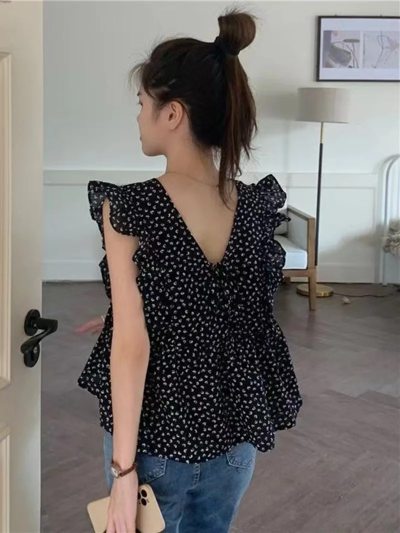 Women's V-ne Floral Print Irt Summer New Design Waist-cinching Fly-sve Top Ort Length Svel Lace Snowflake Shirt Sweet Tops M89Q
Women's V-ne Floral Print Irt Summer New Design Waist-cinching Fly-sve Top Ort Length Svel Lace Snowflake Shirt Sweet Tops M89Q