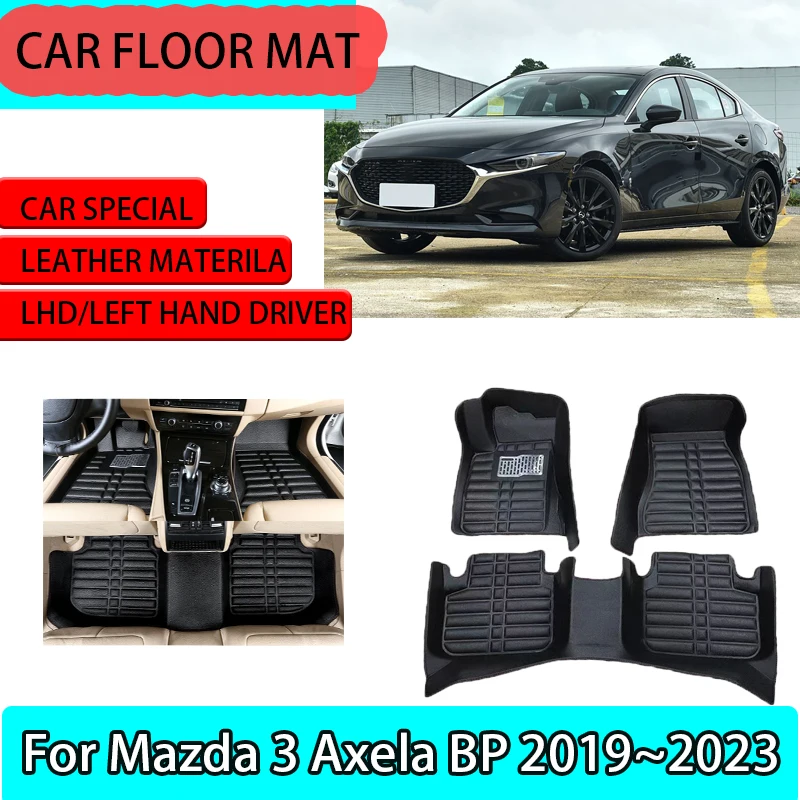 Автомобильный коврик для Mazda 3 Axela BP 2019 ~ 2023 2020, кожаный внутренний коврик для ног, противоскользящий водонепроницаемый коврик, индивидуальный чехол, коврик
Автомобильный коврик для Mazda 3 Axela BP 2019 ~ 2023 2020, кожаный внутренний коврик для ног, противоскользящий водонепроницаемый коврик, индивидуальный чехол, коврик