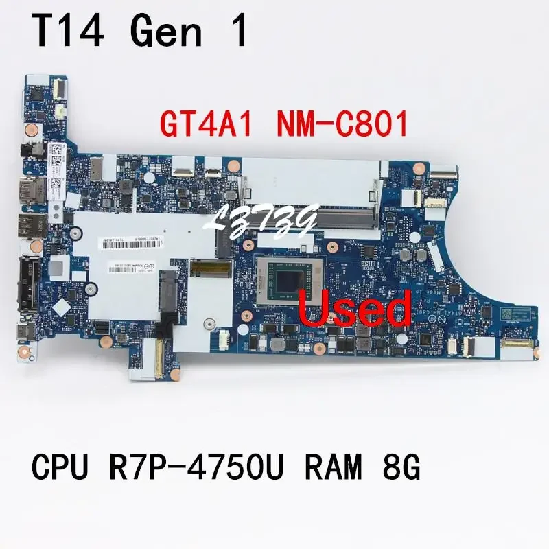 NM-C801 For Lenovo ThinkPad T14 Gen 1 Laptop Motherboard CPU R7-4750U UMA 8G FRU 5B20Z25385 5B20Z25414
NM-C801 For Lenovo ThinkPad T14 Gen 1 Laptop Motherboard CPU R7-4750U UMA 8G FRU 5B20Z25385 5B20Z25414