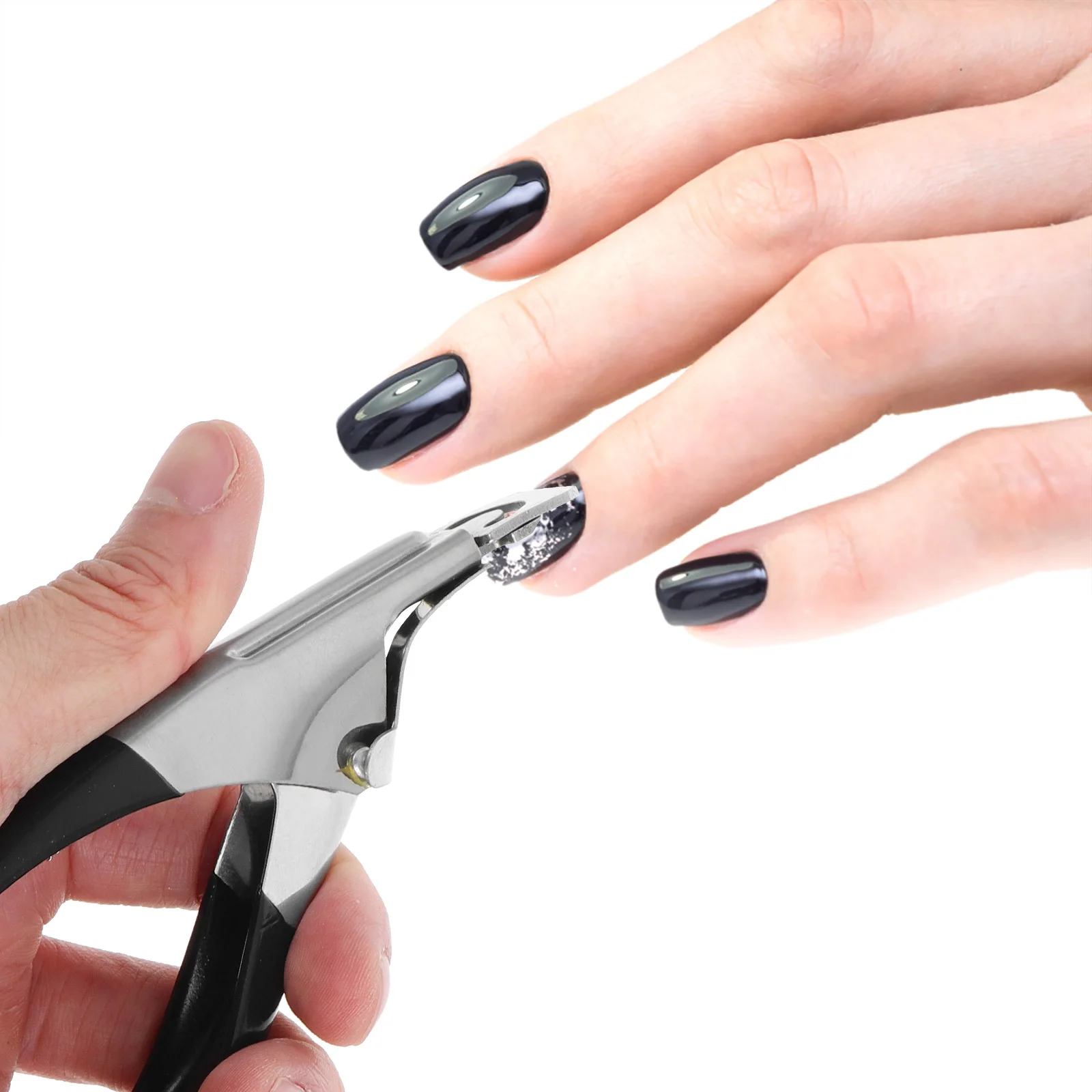 U-shaped Straight Cut Cuticle Clippers for Women Major Black Stainless Steel Manicure Kit
U-shaped Straight Cut Cuticle Clippers for Women Major Black Stainless Steel Manicure Kit