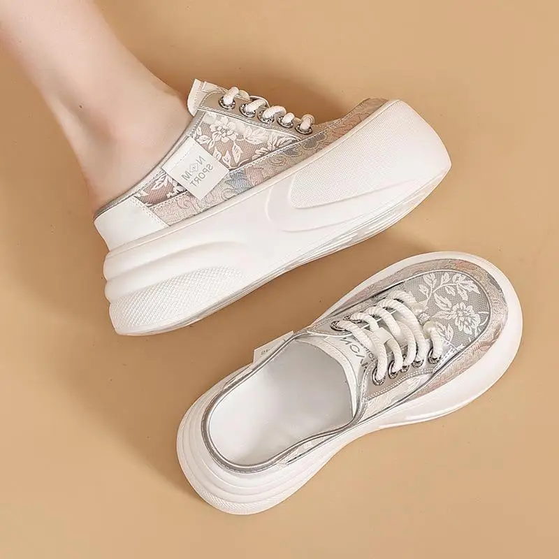 Women's Hollow out Mesh Slip-On Shoes Leather Flat Heel Korean Style Slipper Comfortable Soft PU Synthetic Upper
Women's Hollow out Mesh Slip-On Shoes Leather Flat Heel Korean Style Slipper Comfortable Soft PU Synthetic Upper