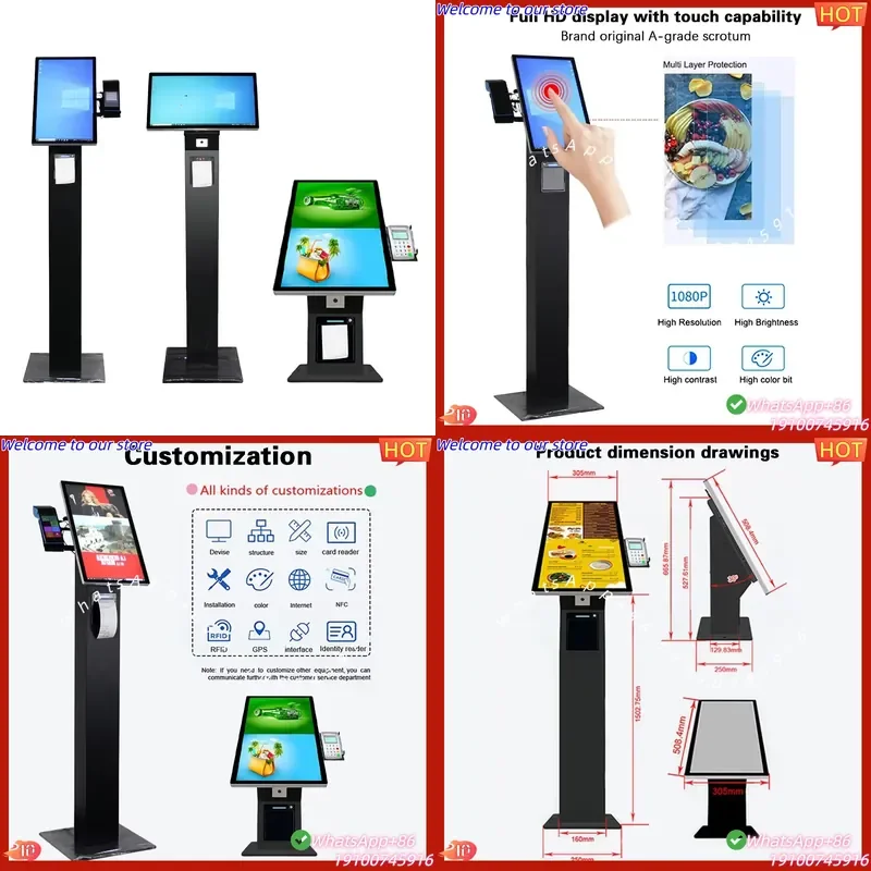 CECertificate 15.6 Inch Touch Screen Payment Kiosk Menu Board Self Service Kiosk Ticket Cheque Printer Vending Machine for
CECertificate 15.6 Inch Touch Screen Payment Kiosk Menu Board Self Service Kiosk Ticket Cheque Printer Vending Machine for