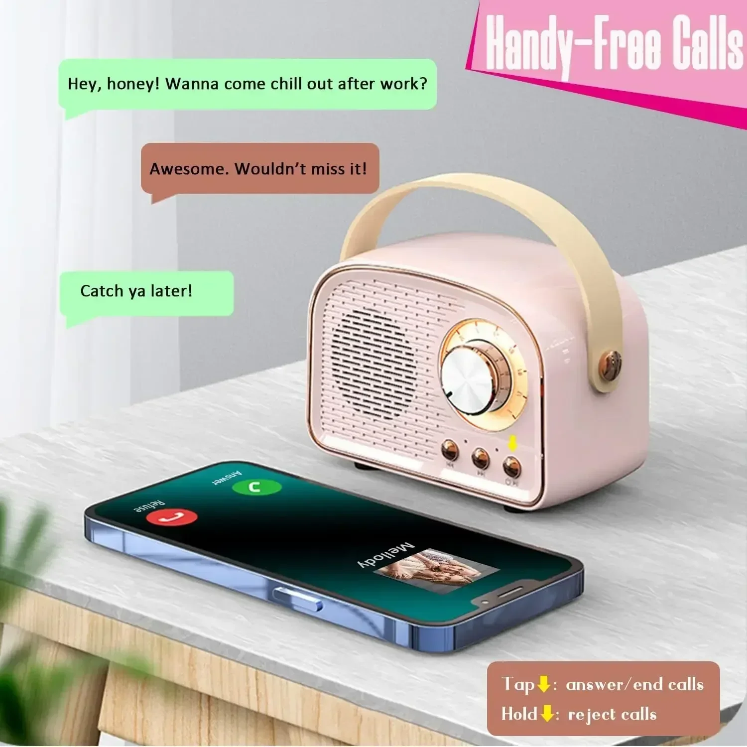 Ретро Bluetooth-динамик, милый мини-динамик, портативный беспроводной динамик для дома, путешествий, винтажный декор, подарки для девочек
Ретро Bluetooth-динамик, милый мини-динамик, портативный беспроводной динамик для дома, путешествий, винтажный декор, подарки для девочек