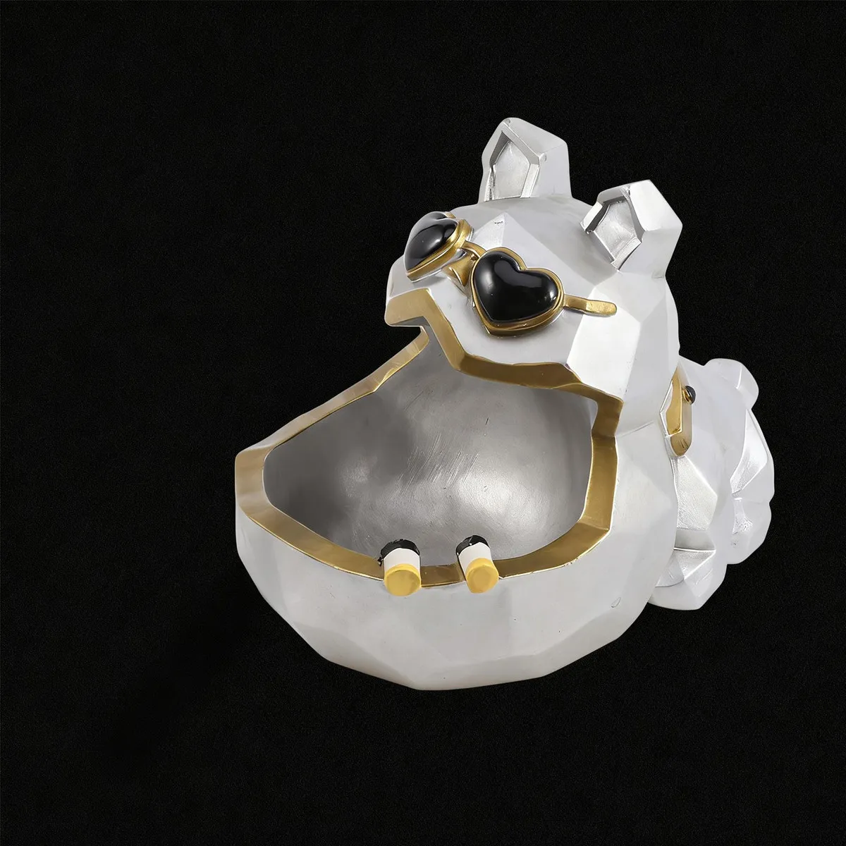 Cool Dog Ashtray Creative Personalized Ashtray Resin Desktop Dog Ornament Desktop Funny Ashtray for Home (Silver)
Cool Dog Ashtray Creative Personalized Ashtray Resin Desktop Dog Ornament Desktop Funny Ashtray for Home (Silver)