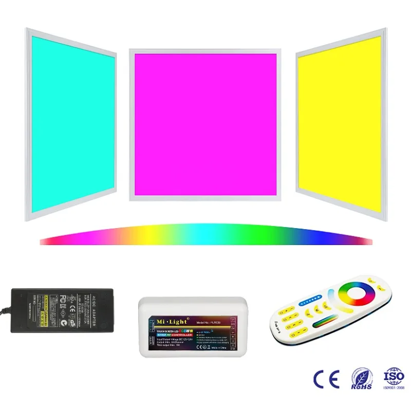 Square color-changing RGBW led light panel 2x4 RGBW led light panel Surface-mounted RGBW led panel
Square color-changing RGBW led light panel 2x4 RGBW led light panel Surface-mounted RGBW led panel
