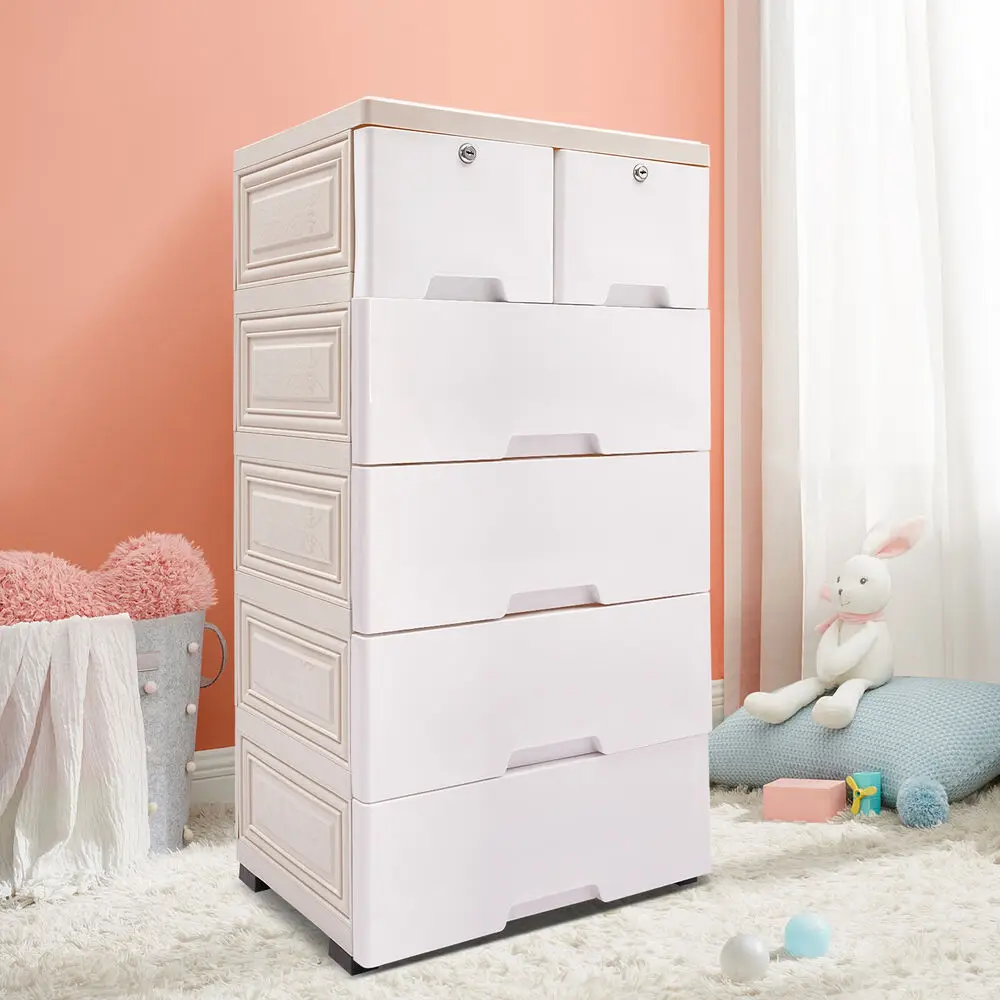 White PP Modern Plastic 6 Drawers Dresser Storage Cabinet Bedroom Chest Closet Organizer White
White PP Modern Plastic 6 Drawers Dresser Storage Cabinet Bedroom Chest Closet Organizer White