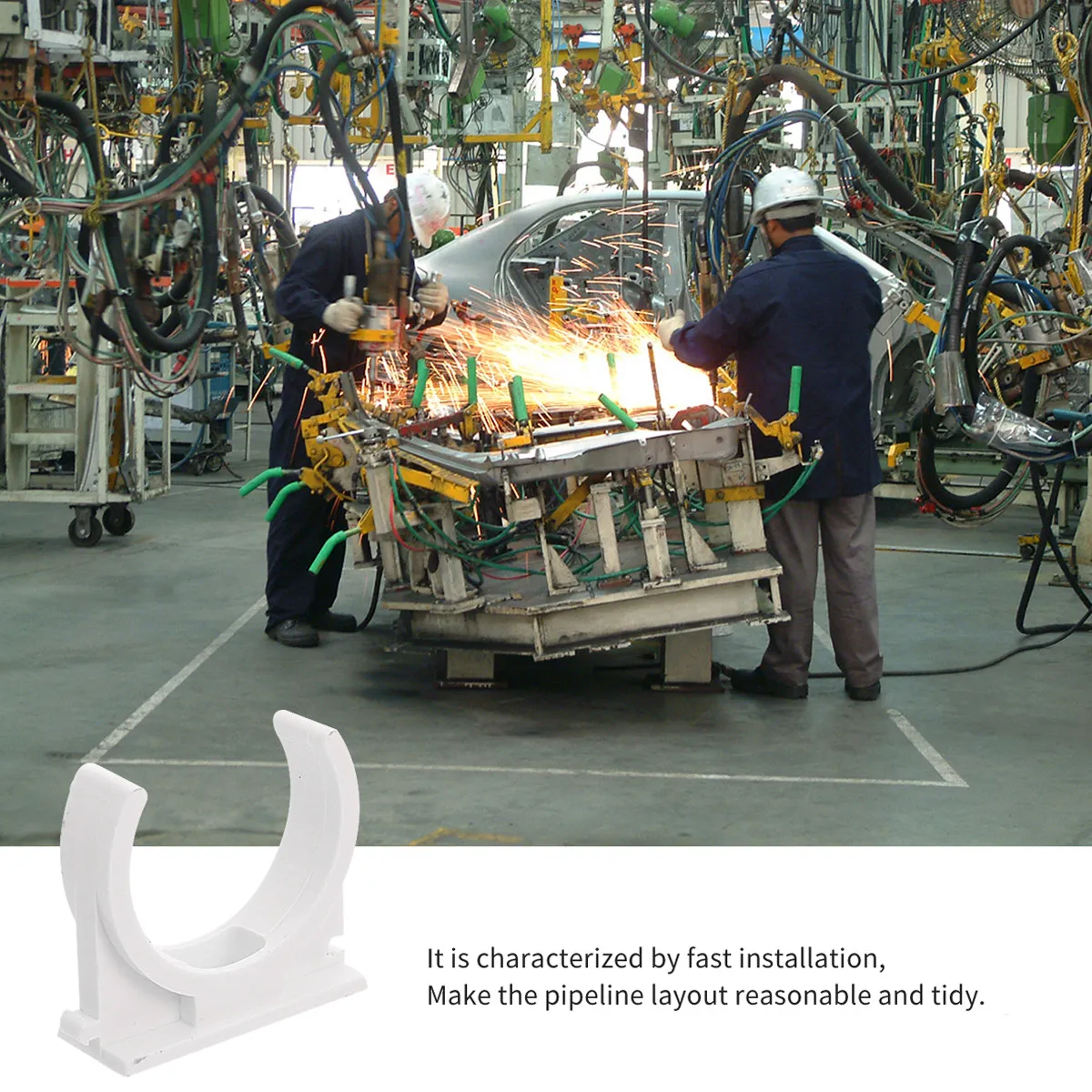 100 шт. U-образных хомутов-зажимов для труб, креплений на стену, держателей для ПВХ-труб, быстрого монтажа, устойчивых к коррозии
100 шт. U-образных хомутов-зажимов для труб, креплений на стену, держателей для ПВХ-труб, быстрого монтажа, устойчивых к коррозии