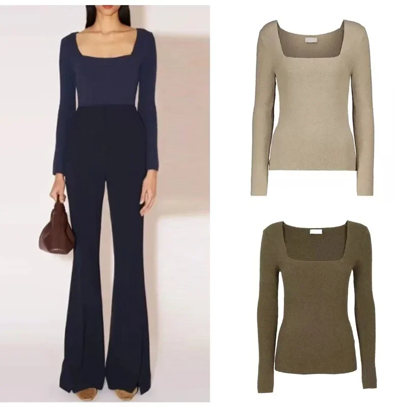 NA@ Sweater 2024 Autumn/winter New Style Simple and Versatile Square Neck Cotton Blended Pullover Knitted Sweater
NA@ Sweater 2024 Autumn/winter New Style Simple and Versatile Square Neck Cotton Blended Pullover Knitted Sweater