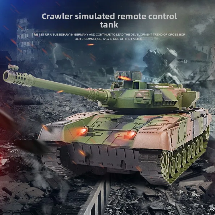 RC Tank with LED Sound Effect caterpillar track 4CH Remote Control Electronic tank Military War Rechargeable music RC Car Toy
RC Tank with LED Sound Effect caterpillar track 4CH Remote Control Electronic tank Military War Rechargeable music RC Car Toy
