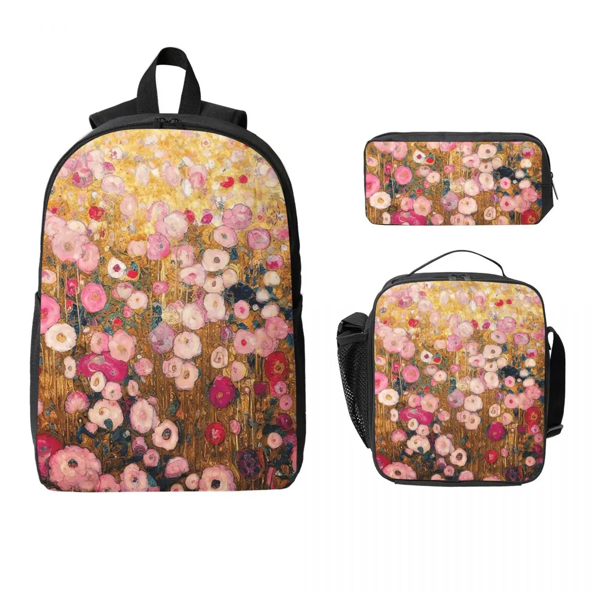 Gustav Klimt Pink Flower Garden Backpack Student BookBag School Bag Computer Shoulder Bags 3ps Insulated Lunch Bag Pencil Case
Gustav Klimt Pink Flower Garden Backpack Student BookBag School Bag Computer Shoulder Bags 3ps Insulated Lunch Bag Pencil Case
