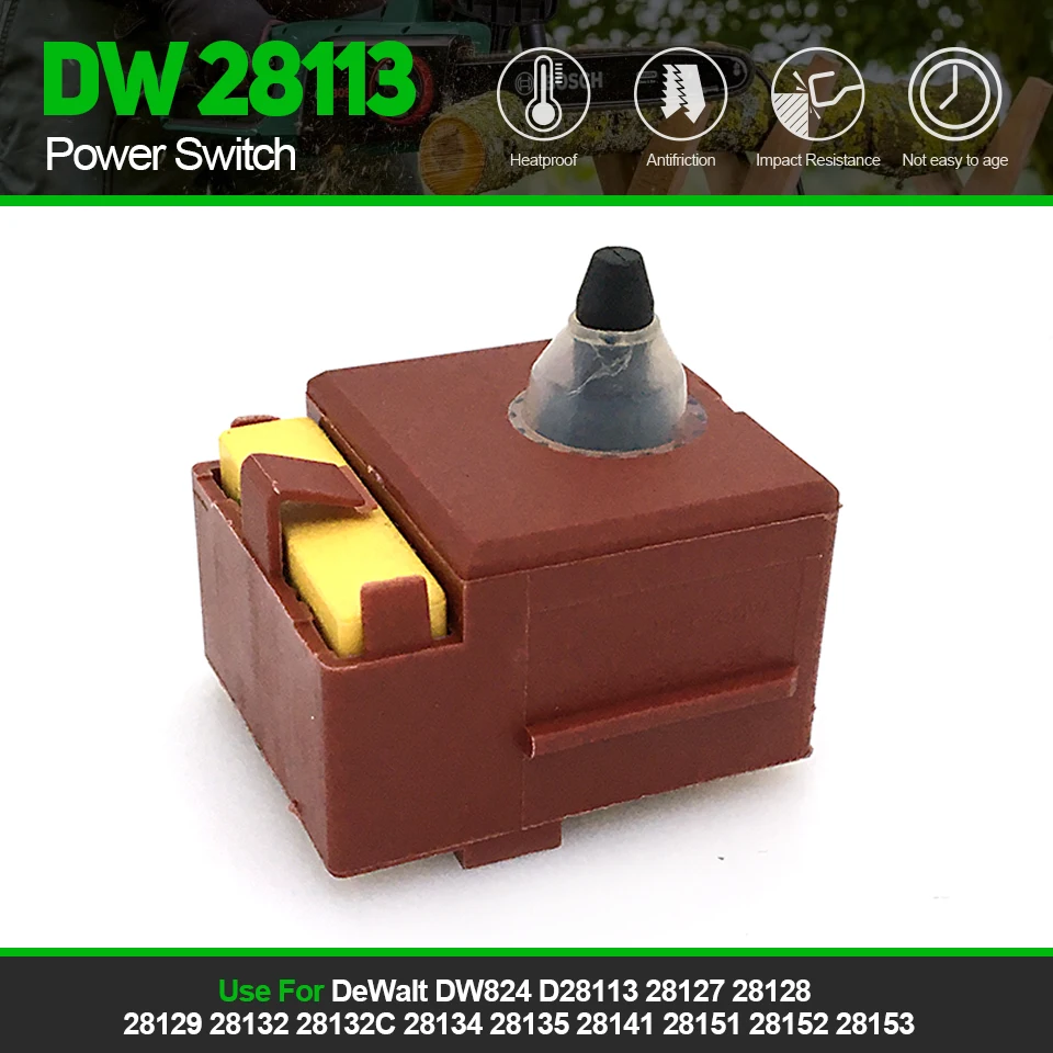 1Pc Replace 220V Switch For DeWalt DW824 D28113 28127 28128 28129 28132 28132C 28134 28135 28141 28151 28152 28153 945614-00
1Pc Replace 220V Switch For DeWalt DW824 D28113 28127 28128 28129 28132 28132C 28134 28135 28141 28151 28152 28153 945614-00