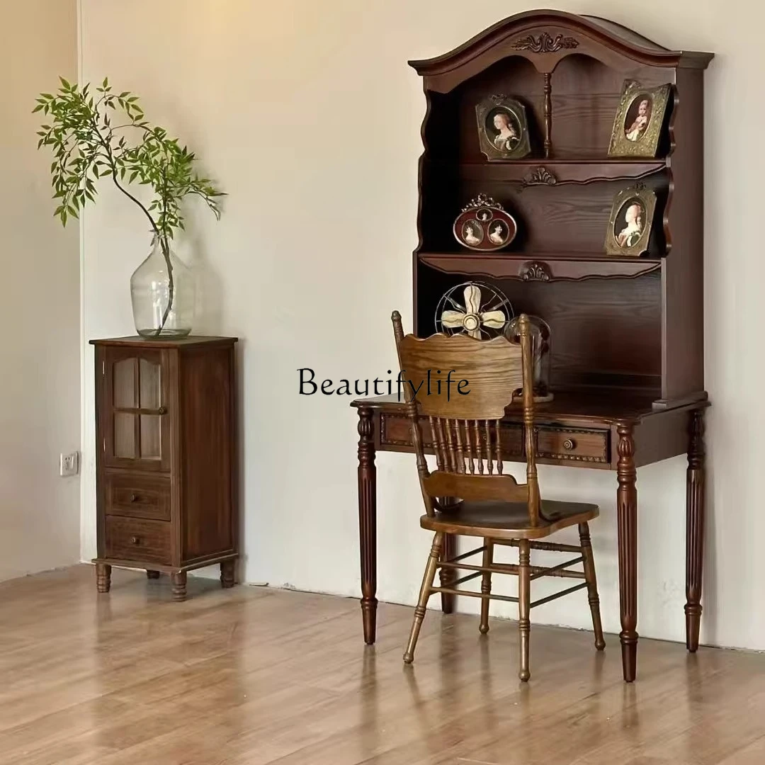 French antique dresser retro display dishes Nanfa princess with smoking makeup desk integrated
French antique dresser retro display dishes Nanfa princess with smoking makeup desk integrated