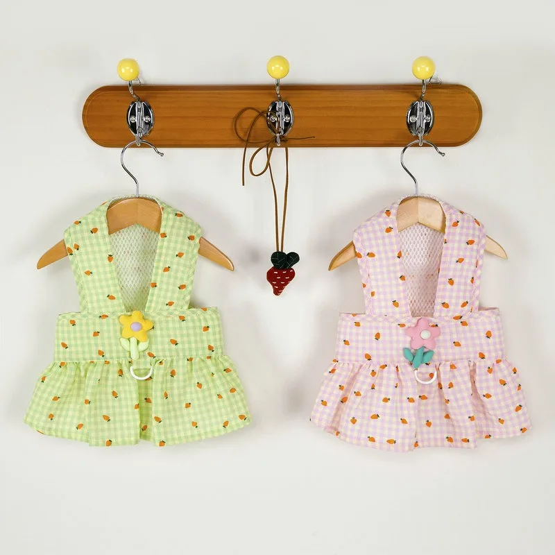 Green Plaid Dog Clothes Summer Pet Skirt Teddy Carrot Pattern Pullover Bichon Can Leash Skirt Puppy Birthday Gift
Green Plaid Dog Clothes Summer Pet Skirt Teddy Carrot Pattern Pullover Bichon Can Leash Skirt Puppy Birthday Gift