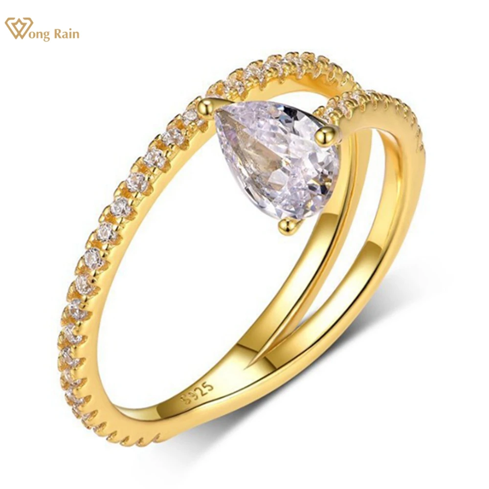 Wong Rain Solid 925 Sterling Silver 3EX VVS1 Pear Cut 5*7 MM Real Moissanite Diamonds Gemstone Engagement Rings Fine Jewelry
Wong Rain Solid 925 Sterling Silver 3EX VVS1 Pear Cut 5*7 MM Real Moissanite Diamonds Gemstone Engagement Rings Fine Jewelry