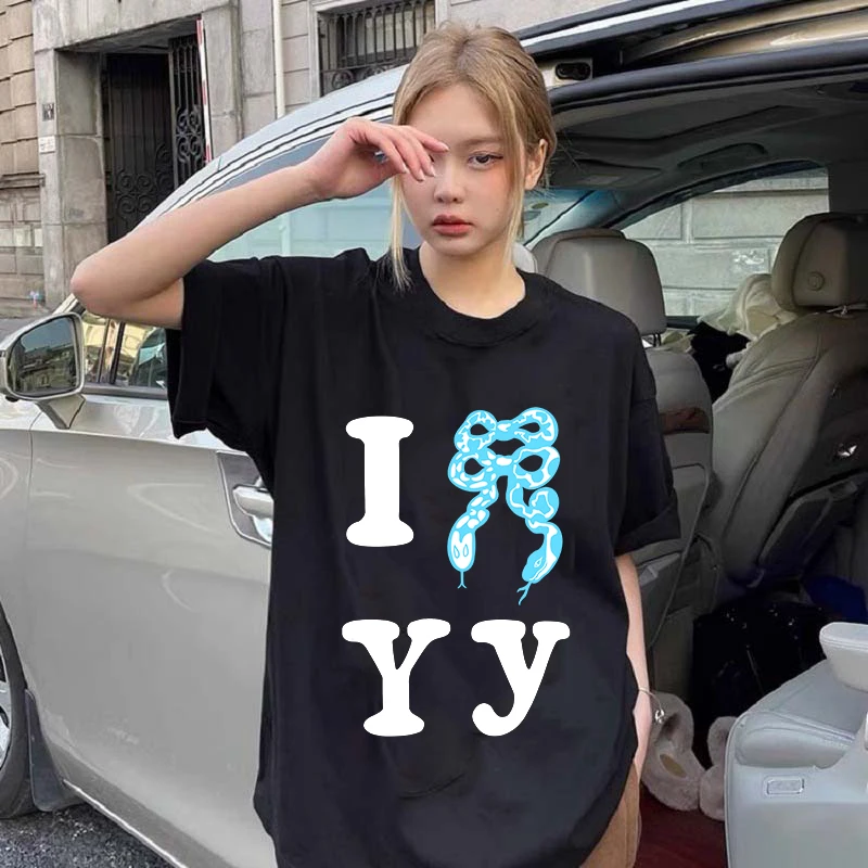 I Snake YY Printed Short-sleeved Couple T-shirts for Men and Women, American High Street Loose Pure Cotton Half-sleeved, 2025
I Snake YY Printed Short-sleeved Couple T-shirts for Men and Women, American High Street Loose Pure Cotton Half-sleeved, 2025