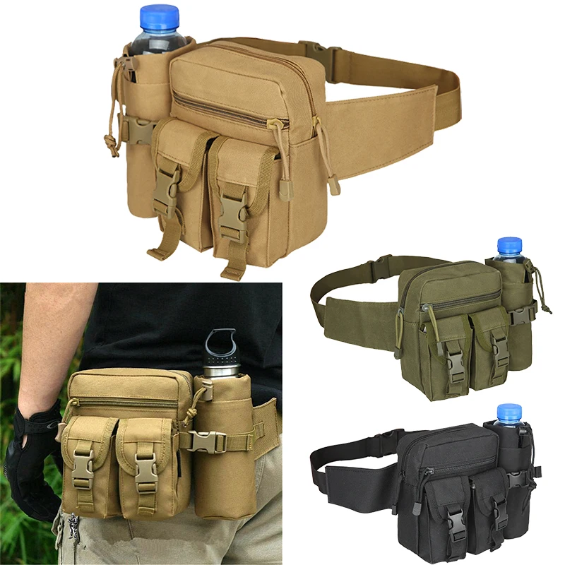 Tactical Men's Waist Bag with Detachable Water Bottle, Belt Bag, Fanny Pack, Travel, Running, Hiking, Cycling
Tactical Men's Waist Bag with Detachable Water Bottle, Belt Bag, Fanny Pack, Travel, Running, Hiking, Cycling