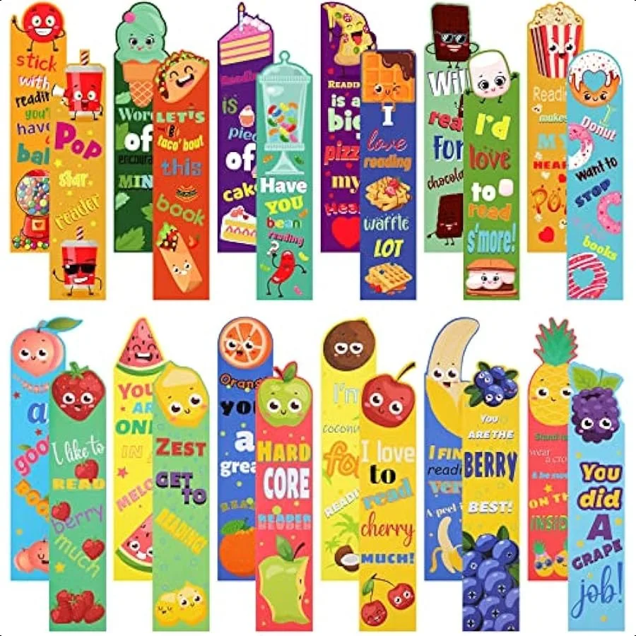 72 Pcs Fruit Scented Bookmarks Scratch and Sniff Bookmarks Fun Classroom Smelly Bulk for Students Teens School 24 Styles
72 Pcs Fruit Scented Bookmarks Scratch and Sniff Bookmarks Fun Classroom Smelly Bulk for Students Teens School 24 Styles