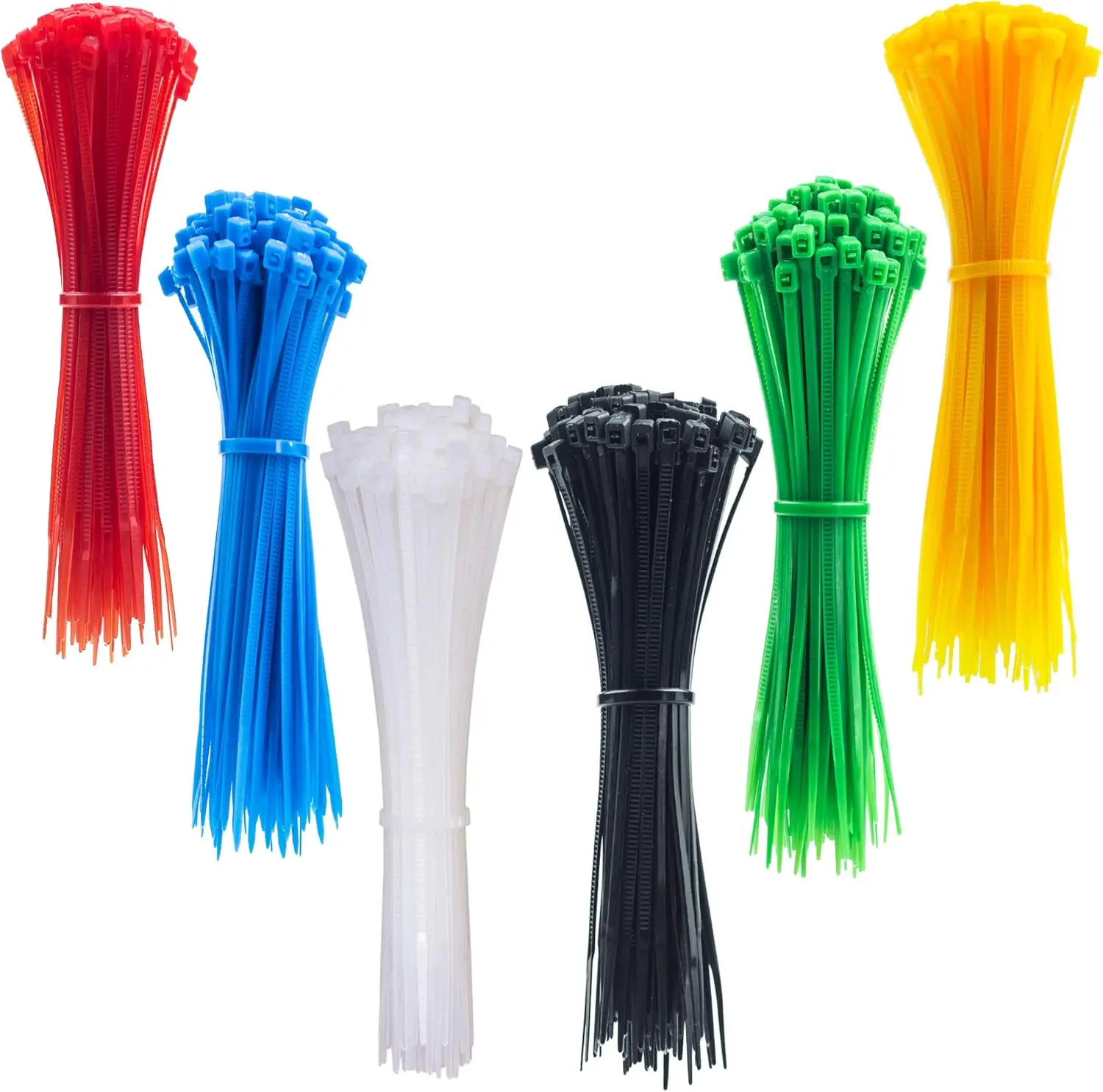 120pcs Clear Nylon Cable Ties, 6 Colors, 4 Inch (2.8" Tying Length)
120pcs Clear Nylon Cable Ties, 6 Colors, 4 Inch (2.8" Tying Length)