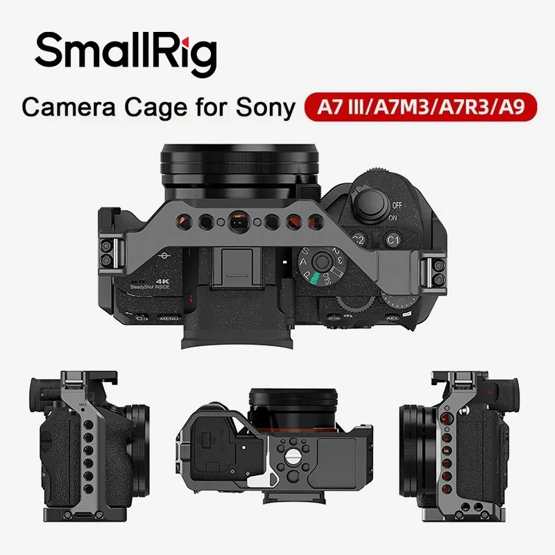 Smallrig DSLR for A7 III A73 A7M3 Camera Cage For Sony A7III Rig with Cold Shoe Mount for Sony A7III A7RIII A9 Camera Kit 2918
Smallrig DSLR for A7 III A73 A7M3 Camera Cage For Sony A7III Rig with Cold Shoe Mount for Sony A7III A7RIII A9 Camera Kit 2918
