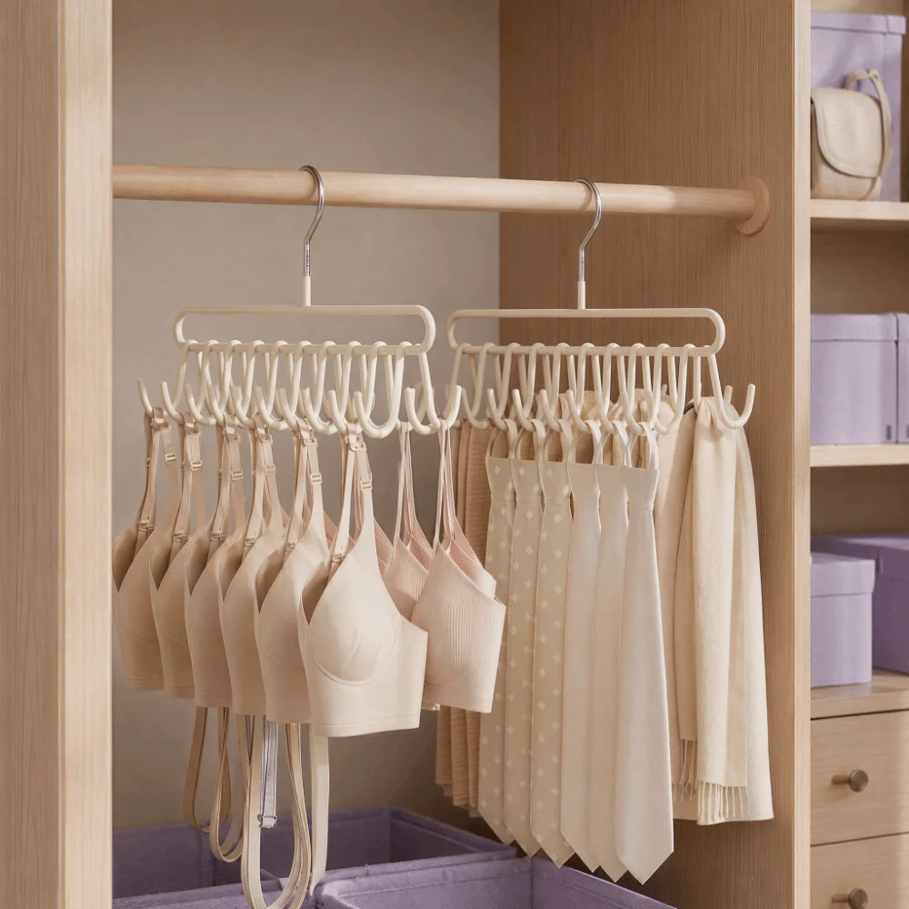 2PCS Multifunctional 20 Hooks Camisole Bra Hook Metal Non-slip Clothes Hanger Space Saving Tie Belt Hanger Wardrobe Storage
2PCS Multifunctional 20 Hooks Camisole Bra Hook Metal Non-slip Clothes Hanger Space Saving Tie Belt Hanger Wardrobe Storage