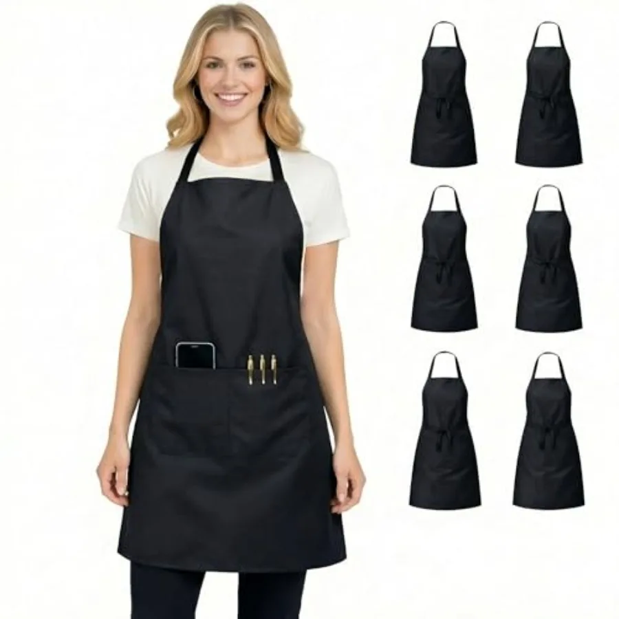 2/6/12/24 Pack Waterproof Aprons Bulk with Pockets, Polyester and PVC Coated Chef Aprons for Cooking, Painting, BBQ
2/6/12/24 Pack Waterproof Aprons Bulk with Pockets, Polyester and PVC Coated Chef Aprons for Cooking, Painting, BBQ