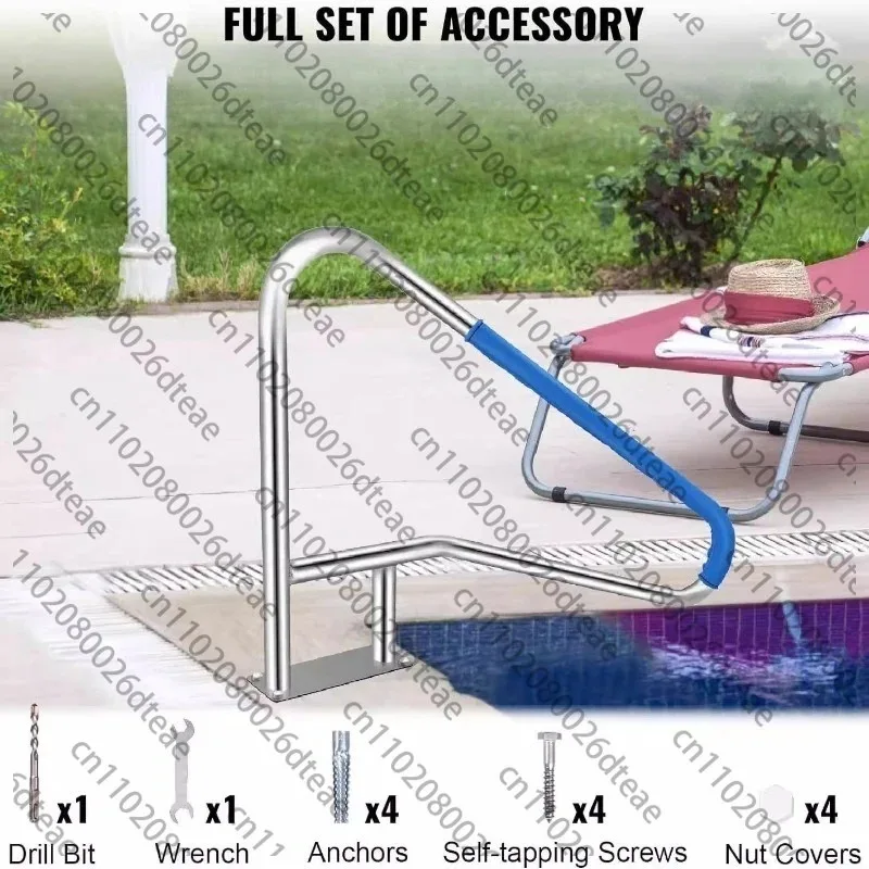 Swimming Pool Entry Ladder: Thickened Stainless Steel, No Pre-drilling Required, Commercial-Grade Handrail for Sturdy Support
Swimming Pool Entry Ladder: Thickened Stainless Steel, No Pre-drilling Required, Commercial-Grade Handrail for Sturdy Support