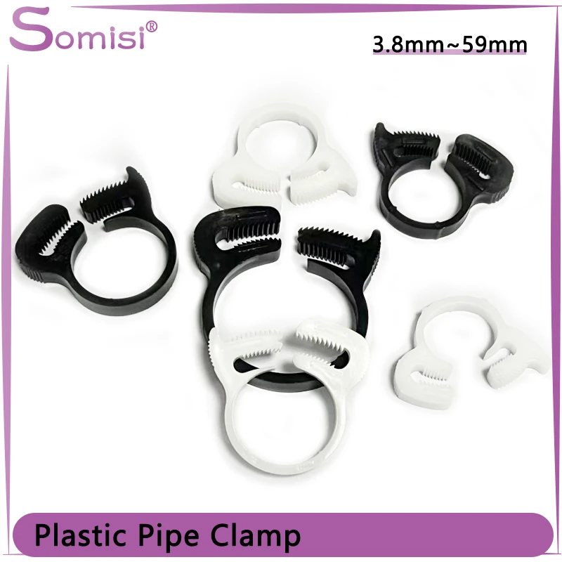 10pcs Hose Clamps 3.8~59mm Plastic Line Water Pipe Strong Clip Spring Cramps Fuel Air Tube Fitting Fixed Tool
10pcs Hose Clamps 3.8~59mm Plastic Line Water Pipe Strong Clip Spring Cramps Fuel Air Tube Fitting Fixed Tool