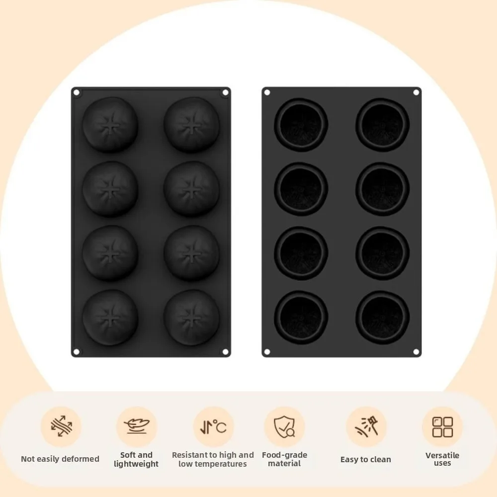 8 Cavity Orange Shape Cake Mold Reusable Non-stick Realistic Fruit Baking Mold Easy To Demold Food Grade Mousse Cake Molds
8 Cavity Orange Shape Cake Mold Reusable Non-stick Realistic Fruit Baking Mold Easy To Demold Food Grade Mousse Cake Molds