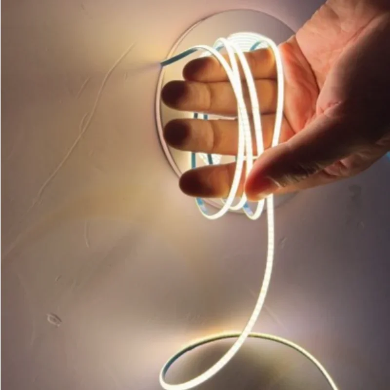 3mm Ultra Super Thin COB LED Strip Light 5M 12V 24V 384Led Fine Linear Flexible LED Strip Bar Tape For Room Decor Lights
3mm Ultra Super Thin COB LED Strip Light 5M 12V 24V 384Led Fine Linear Flexible LED Strip Bar Tape For Room Decor Lights