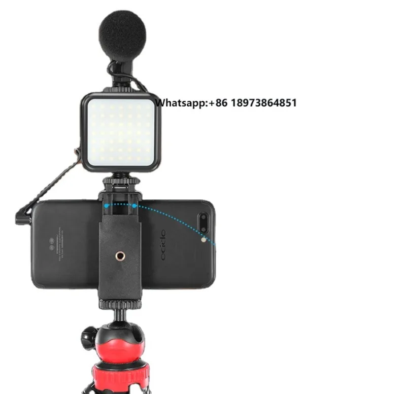 KIT-04LM Microphone Vlog Kit With Tripod Hot Shoe Phone Holder Mount LED Video Fill Light Wireless Control for DSLR SLR Phone
KIT-04LM Microphone Vlog Kit With Tripod Hot Shoe Phone Holder Mount LED Video Fill Light Wireless Control for DSLR SLR Phone