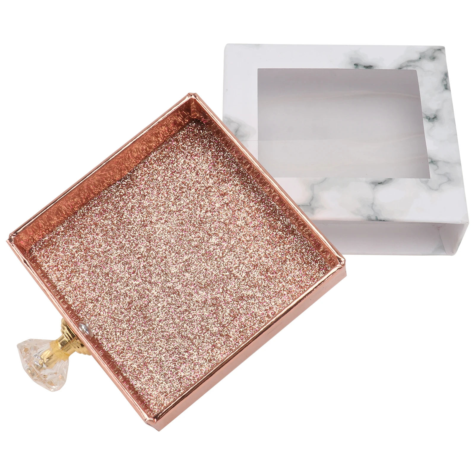 1pc Square Eyelash Case Transparent Window Portable Glitter Lash Box Dustproof False Eyelash Packaging Empty Case For Travel 
1pc Square Eyelash Case Transparent Window Portable Glitter Lash Box Dustproof False Eyelash Packaging Empty Case For Travel