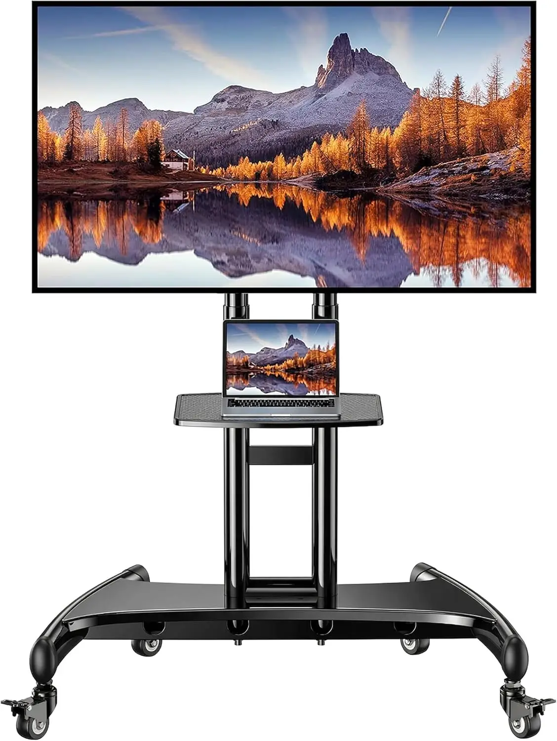 Universal Rolling TV Stand for 32-84 Inch TVs, Heavy-Duty Mobile Cart up to 100lbs, Adjustable Height with Wheels, VESA 600x400mm
Universal Rolling TV Stand for 32-84 Inch TVs, Heavy-Duty Mobile Cart up to 100lbs, Adjustable Height with Wheels, VESA 600x400mm