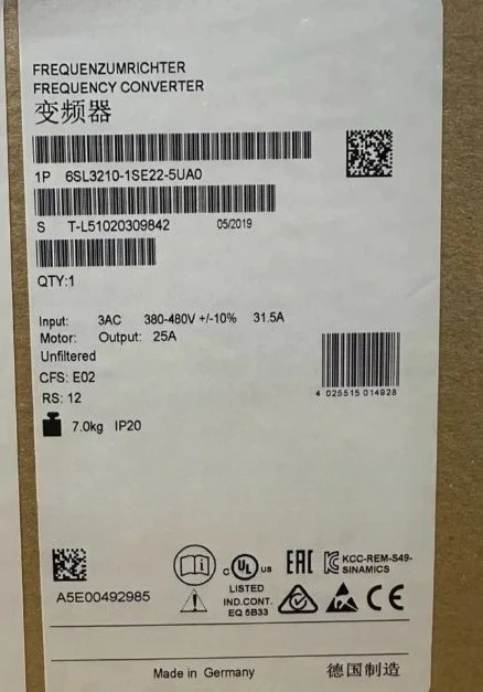 Brand New 6SL3210-1SE22-5UA0 6SL3210-1SE22-5AA0 6SL3210-1SE23-2UA0 6SL3210-1SE23-2AA0 Fast Delivey
Brand New 6SL3210-1SE22-5UA0 6SL3210-1SE22-5AA0 6SL3210-1SE23-2UA0 6SL3210-1SE23-2AA0 Fast Delivey