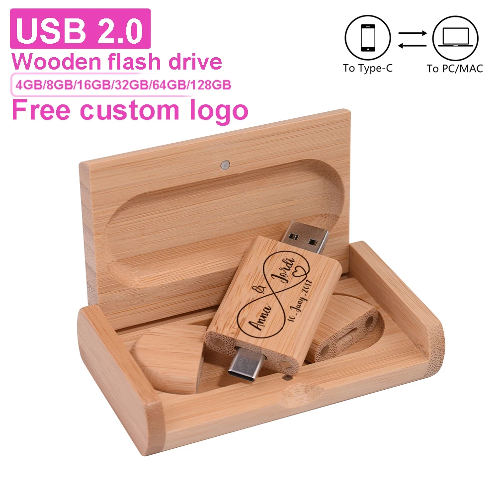 TYPE-C 2 в 1 Деревянный USB-накопитель 128 ГБ Бесплатный индивидуальный логотип Память 64 ГБ 100% реальная емкость Pen Drive 32 ГБ Свадебный подарок
TYPE-C 2 в 1 Деревянный USB-накопитель 128 ГБ Бесплатный индивидуальный логотип Память 64 ГБ 100% реальная емкость Pen Drive 32 ГБ Свадебный подарок