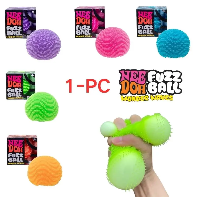 NeeDoh Fuzz Ball Wonder Waves Sensory Squeeze Toy Textured Stress Relief Fidget Ball for Adults Kids
NeeDoh Fuzz Ball Wonder Waves Sensory Squeeze Toy Textured Stress Relief Fidget Ball for Adults Kids
