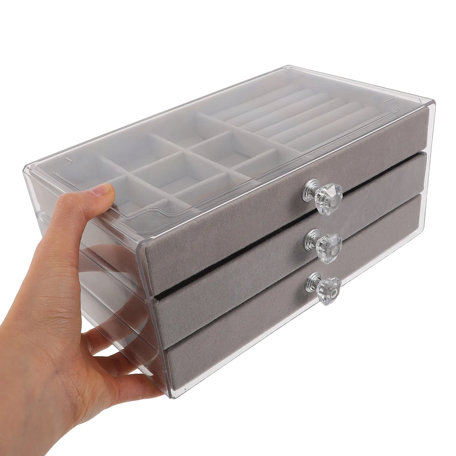 Stackable Acrylic Jewelry Organizer 3 Drawer Clear Box for Rings Earrings Necklaces Bracelet Vanity Jewelry Box Organizer
Stackable Acrylic Jewelry Organizer 3 Drawer Clear Box for Rings Earrings Necklaces Bracelet Vanity Jewelry Box Organizer