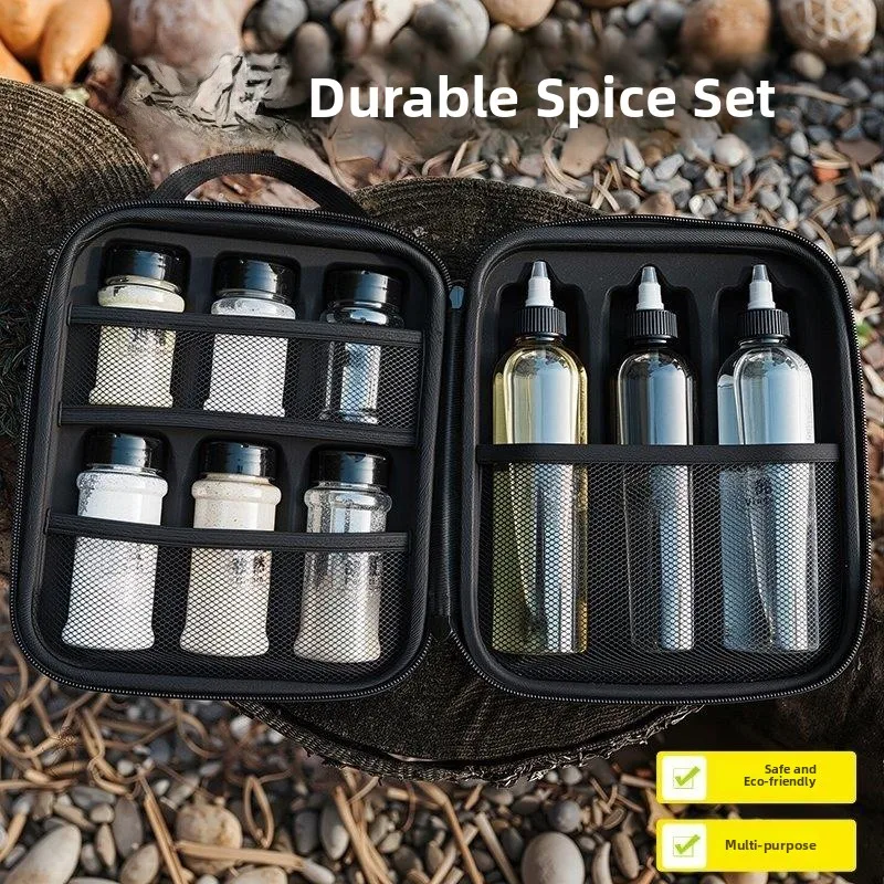 Portable Outdoor Camping Barbecue Seasoning Box Set Spice Bottle Oil Bottle Storage Bag Sub-bottle Plastic Kitchenware
Portable Outdoor Camping Barbecue Seasoning Box Set Spice Bottle Oil Bottle Storage Bag Sub-bottle Plastic Kitchenware