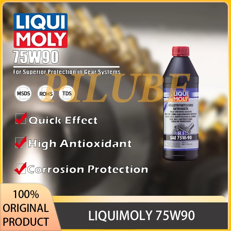 Высокопроизводительная смазка для трансмиссионного масла LIQUI MOLY 75W90 для автомобильных и промышленных применений, оригинальный продукт
Высокопроизводительная смазка для трансмиссионного масла LIQUI MOLY 75W90 для автомобильных и промышленных применений, оригинальный продукт